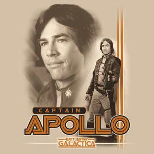 Original Battlestar Galactica Captain Apollo T Shirt  