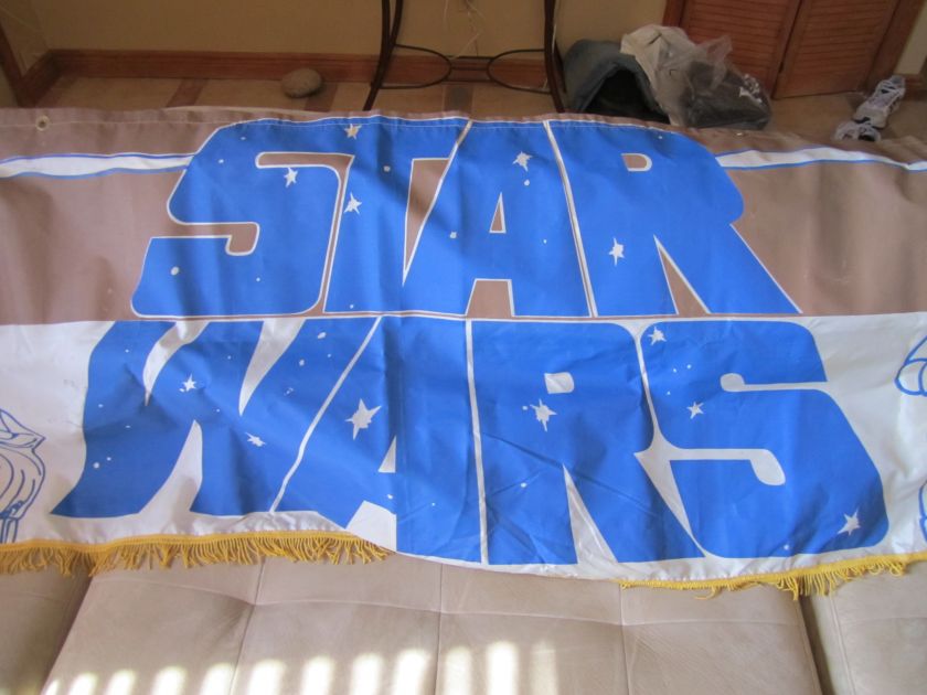 Original STAR WARS Movie Theater Lobby Banner   RARE  