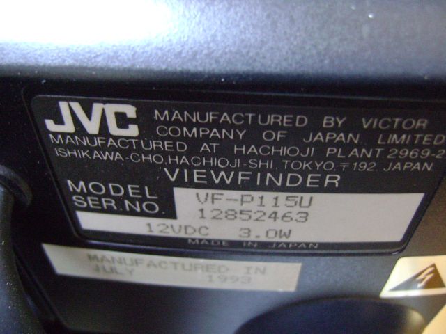 JVC SVHS VIDEO CAMERA KY 27U BR S422U 3 CCD S VHS  