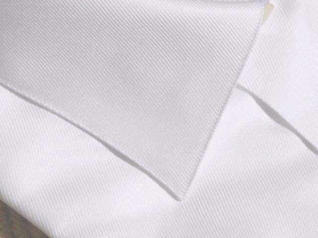 HANDMADE $310 ITALIAN WHITE BARREL CUFF SHIRT 17  