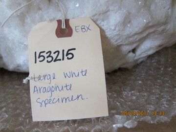 Huge ~ 29 lb White Aragonite Specimen 13 x 10 x 9  