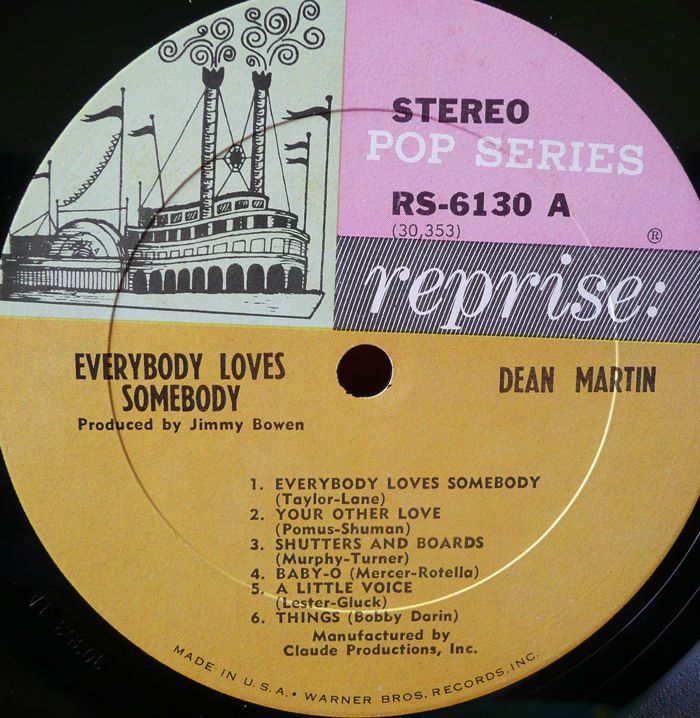 DEAN MARTIN everybody loves somebody ST LP record NM  