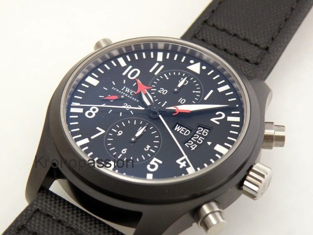 IWC Pilots Double Chronograph TOP GUN Edition New   