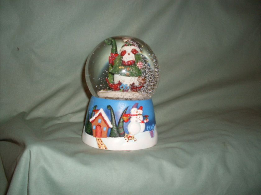 SAN FRANCISCO MUSIC BOX HOLLY JOLLY XMAS SNOWMAN GLOBE  