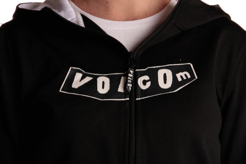Volcom Womens Penalty Full Zip Hoodie Jacket Size M Black  