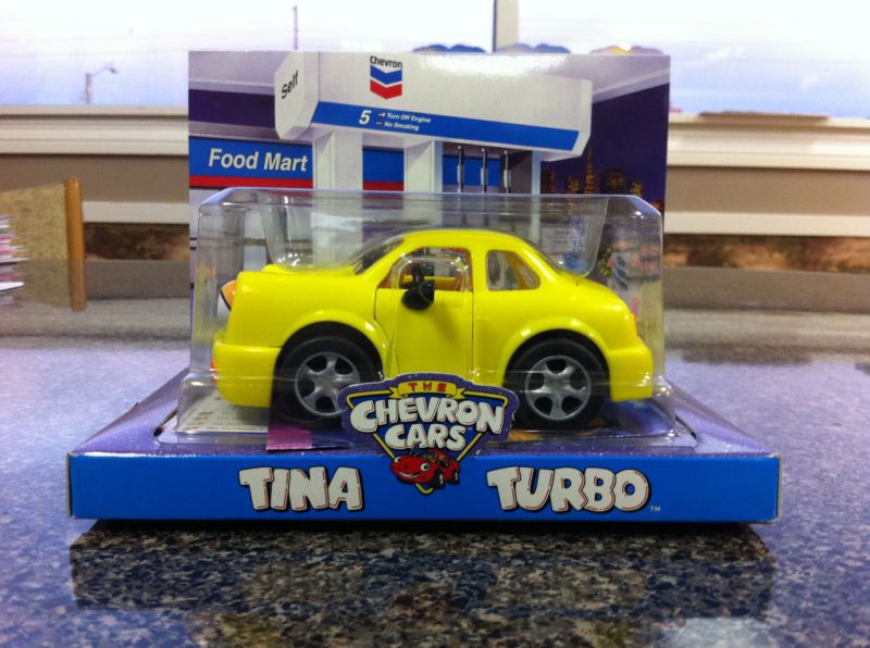 CHEVRON TOY CAR   TINA TURBO   NEW, LIMTED  