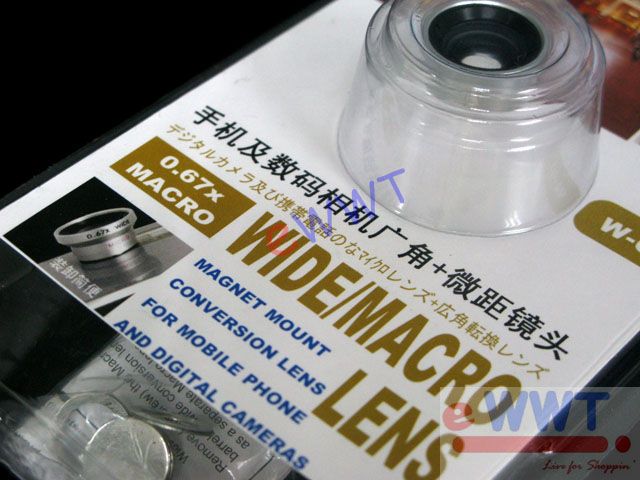 for iPhone 4 4G Camera Mini Attachment 0.67x Macro Lens  