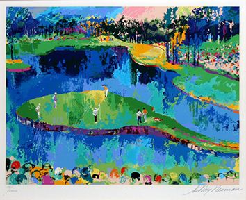 LEROY NEIMAN ISLAND HOLE AT SAWGRASS GOLFING SPORTS  