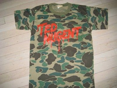 TED NUGENT KILLER ELITE VINTAGE CONCERT TOUR T SHIRT L AC/DC VAN HALEN 