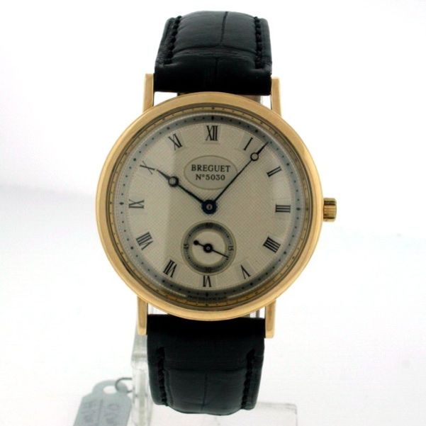 Breguet Marine Mid Size 18k Yellow Gold 36mm watch.  