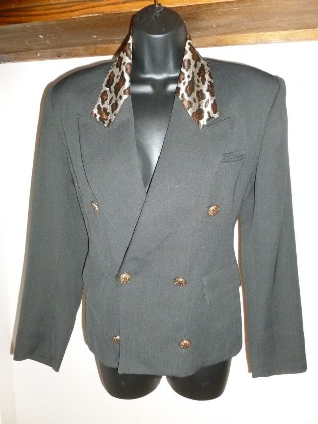 VERTIGO PARIS POUR LA VILLE BLAZER JACKET SIZE MEDIUM FRANCE WOOL 