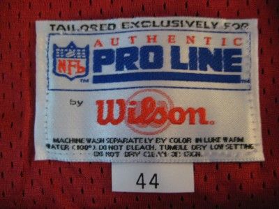 1995 Authentic SF 49ers Jerry Rice WILSON jersey 44 SIGNED PRO Line 