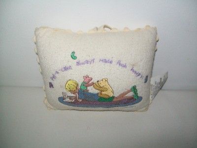 CROWN CRAFTS MUSICAL CHRISTOPHER ROBIN POOH PILLOW  