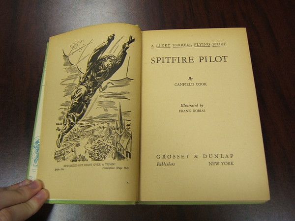 Spitfire Pilot 1942 Canfield Cook Lucky Terrell Flying  