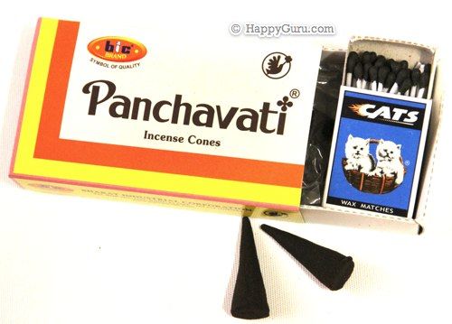 BIC PANCHAVATI DHOOP INCENSE CONES (12 PACK CARTON)  