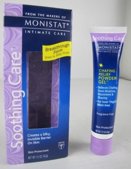 New Monistat Soothing Care Anti Chafing Relief Powder Gel 1.5 OZ Tube 