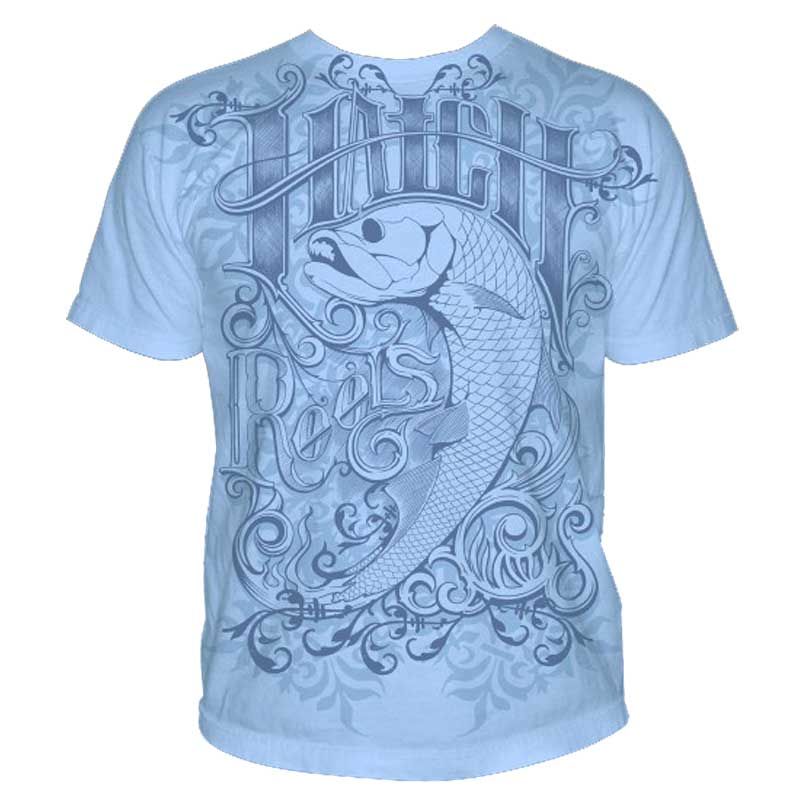 Hatch Tarpon Short Sleeve Shirt Lt Blue XL  