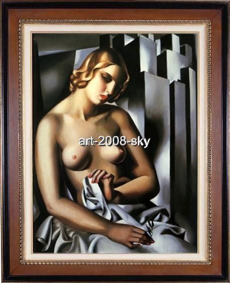 SALE OIL PAINTING REPRO OF Tamara de Lempicka SIGNED NR ON CANVAS