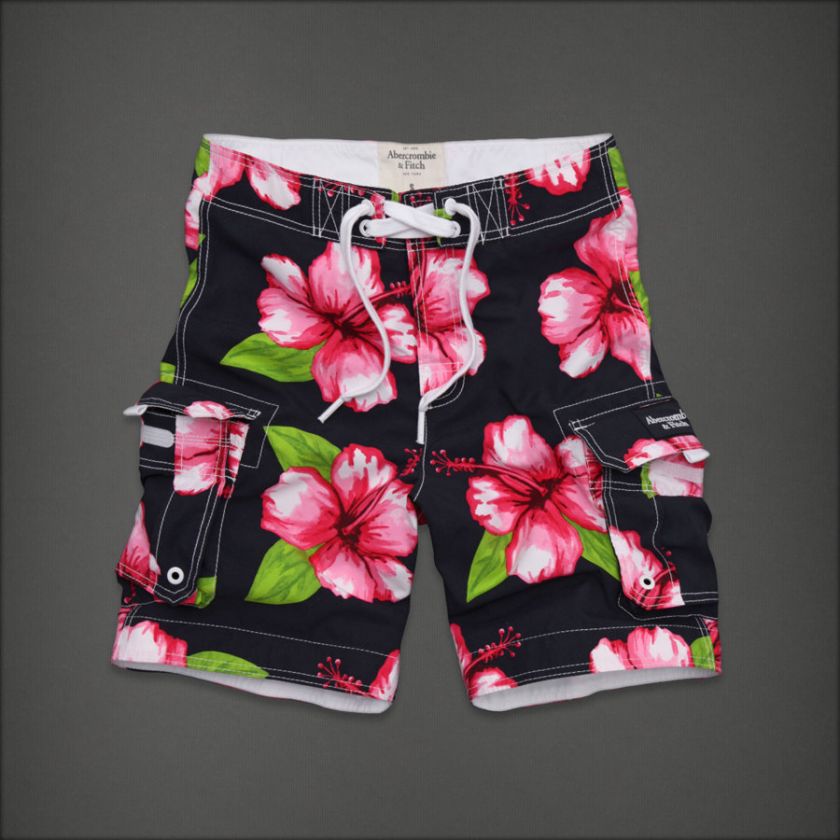 Abercrombie Mens NWT Swim Trunks Board Shorts XS  