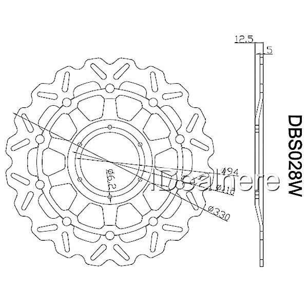 Front Brake Rotor Disc for Honda CBR 929 954 00 03  