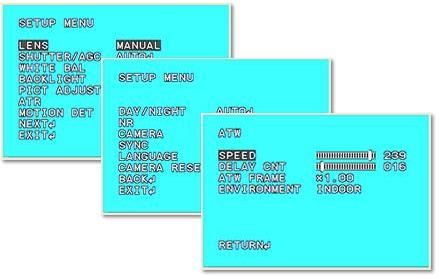 adjustable menu