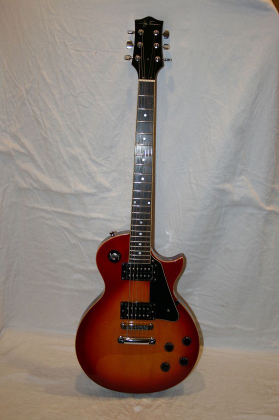 Jay Turser JT 220 Cherry Sunburst Electric Guitar Black Pick Guard 6 