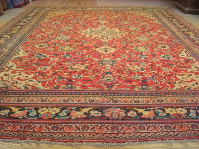 FINE ANTIQUE 1960s PERSIAN SULTANABA SAROUK MAHAL10x13  