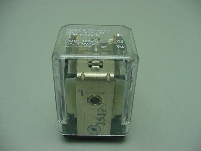 Potter & Brumfield KUP 11A15 120 Relay DPDT 10A 120VAC  