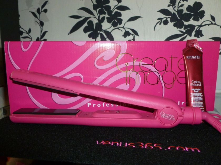 HOT Pink Hair Straighteners 210 Degrees + Redken Fuel Treatment + Heat 