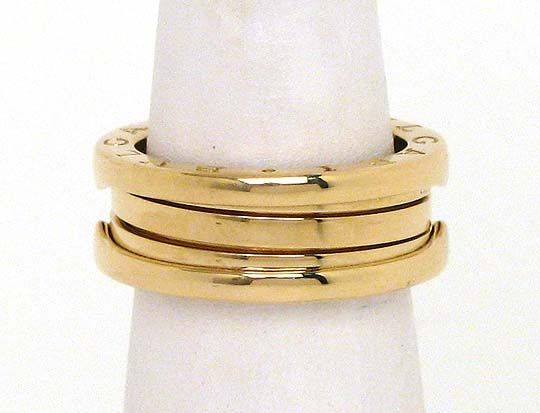 DESIGNER BVLGARI 18K SOLID GOLD LADIES BAND RING  