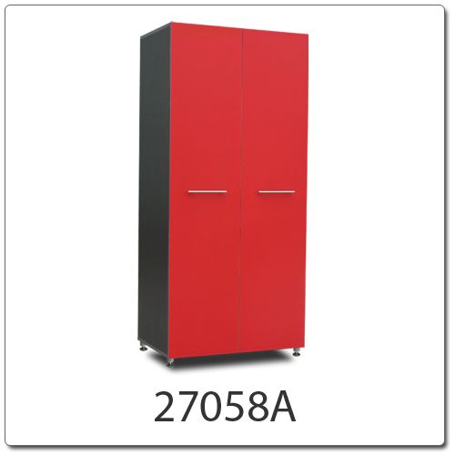 GARAGE CABINET FIVE PIECE GARAGE STORAGE SYSTEM RED  