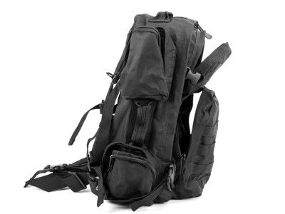 sides of the back pack adjustable sternum and waist straps