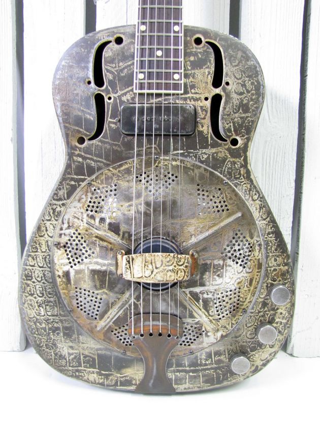 2012 JAMES TRUSSART STEEL RESO GATOR RESOPHONIC ACOUSTIC ELECTRIC 