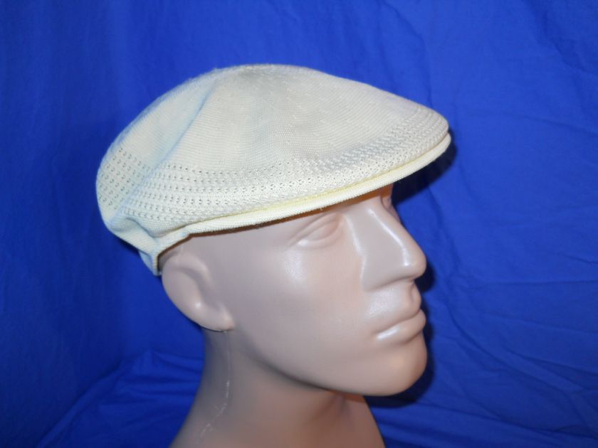   KANGOL TROPIC VENTAIR YELLOW KANGAROO MENS DRIVING HAT XL  