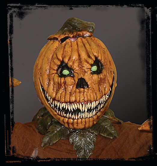 Evil Pumpkin Rot Jack O Lantern Halloween Mask Costume  