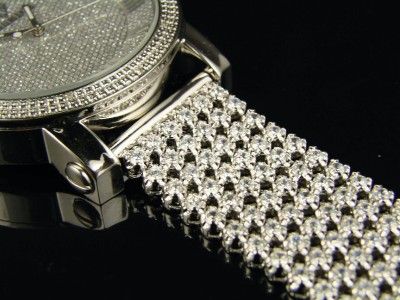 CUSTOM ICE KING/KINGMASTER 6ROW SIMULATED DIAMOND WATCH  