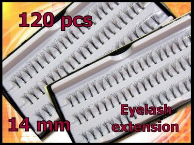 120 PCS INDIVIDUAL PREMIUM FALSE EYELASHES W/CASE 14MM  