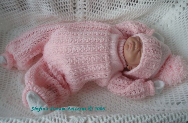 KNITTING PATTERN PATTERNS BABY 2 SIZES REBORN #38  