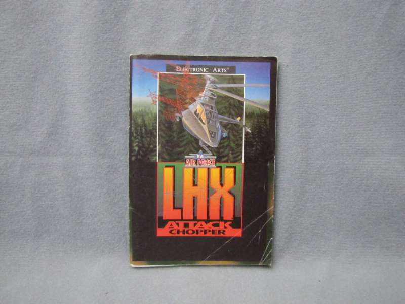 Sega Genesis Instruction Manual LHX Attack Chopper  