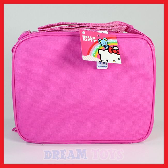   Hello Kitty Pink Glitter Lunch Bag   Box Case Kids School  