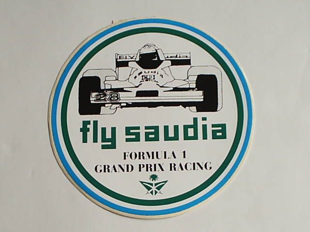 WILLIAMS   FLY SAUDIA   F1 *** sticker  