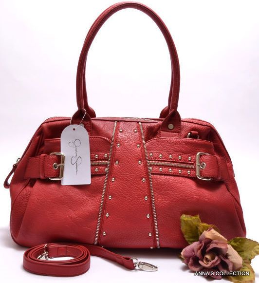 NWT  JESSICA SIMPSON PRIMA DONNA GARNET ROSE SATCHEL PURSE  