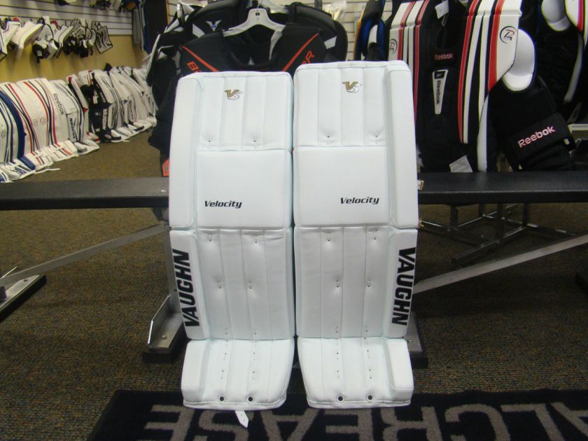 Vaughn 7990 V5 Pro Custom Goalie Leg Pads 35+1.5 Vertical Stitch 