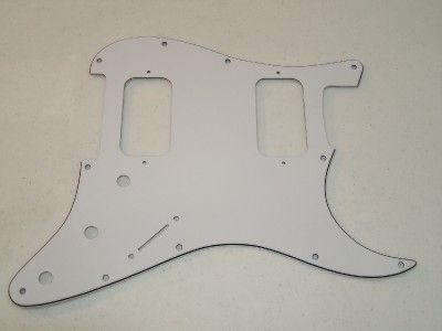 American Stratocaster HH Pickguard 3 Ply White  