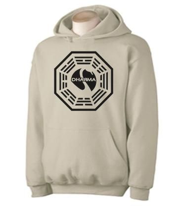 Dharma Initiative Hoody Lost TV Series T Shirt S   XXL  