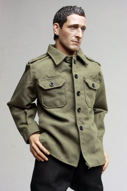 mc0173 Dark Green DarkOlive Shirt for 1/6 Figure HT Dragon DID TTL G 