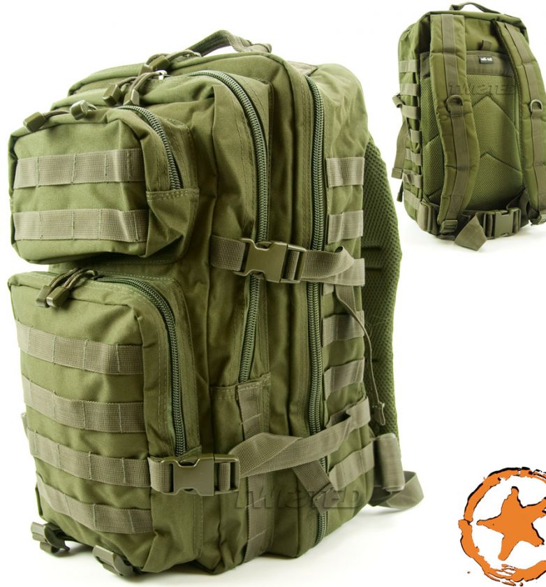 ARMY ASSAULT PACK, TACTICAL RUCKSACK, US ARMY MILITARY STYLE MOLLE 