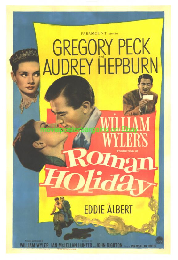 ROMAN HOLIDAY MOVIE POSTER ARGENTINE LB AUDREY HEPBURN  