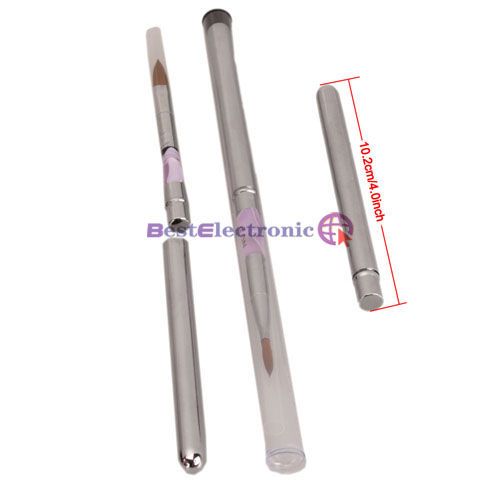 Sizes Marble Sable Acrylic Nail Art Brush Detachable  