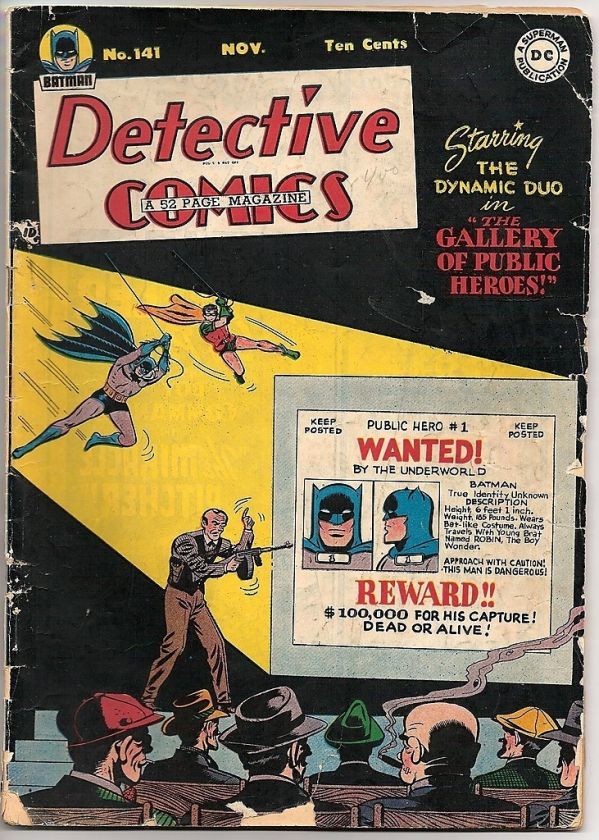 DETECTIVE COMICS #141,NICE PAGES,  